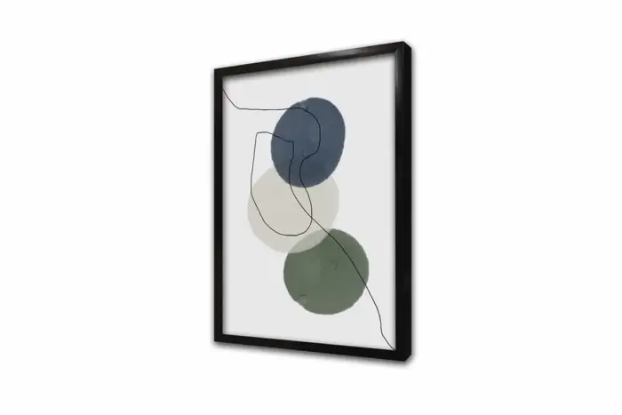 Line Art Soyut Daireler İkili Kanvas Tablo | Cam Tablo | Mdf Tablo Seti | B33159 - Görsel 10