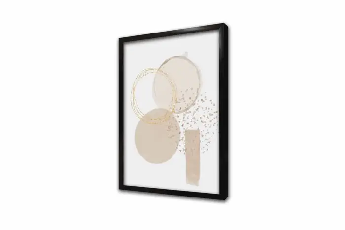 Line Art Bej Soyut İkili Kanvas Tablo | Cam Tablo | Mdf Tablo Seti | B33160 - Görsel 10