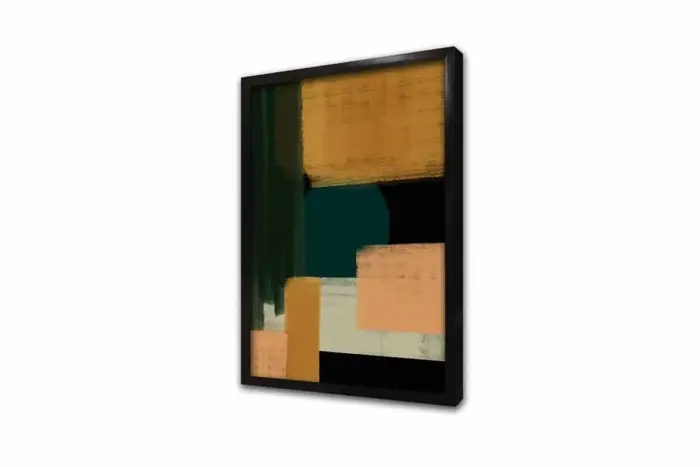 Sarı Yeşil Soyut İkili Kanvas Tablo | Cam Tablo | Mdf Tablo Seti | B33162 - Görsel 11