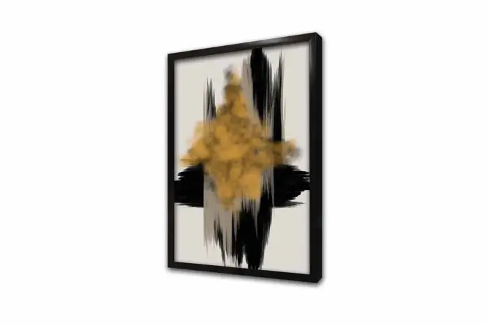 Siyah Hardal Modern | Kanvas Tablo | Cam Tablo | Mdf Tablo | B33187 - Görsel 4
