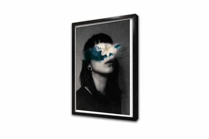 Modern Kadın Ve Çiçek | Kanvas Tablo | Cam Tablo | Mdf Tablo | B33254 - Görsel 4