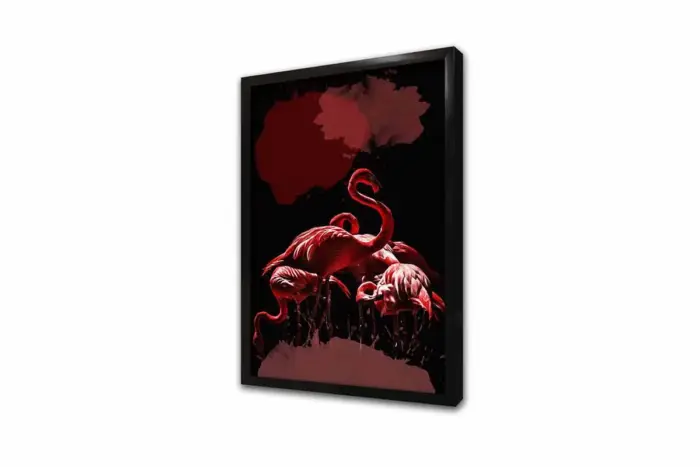 Pembe Flamingolar | Kanvas Tablo | Cam Tablo | Mdf Tablo | B33255 - Görsel 4