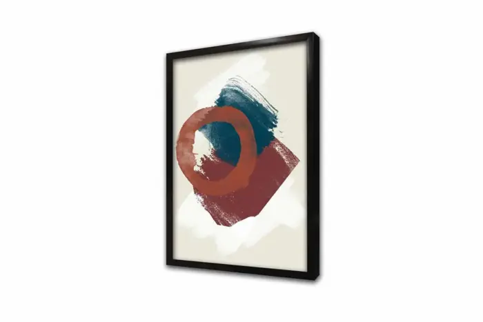 Bordo Ve Mavi Soyut Üçlü Kanvas Tablo | Cam Tablo | Mdf Tablo Seti | B33266 - Görsel 15