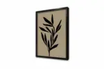Siyah Krem Bitki | Kanvas Tablo | Cam Tablo | Mdf Tablo | B33275 - Görsel 4