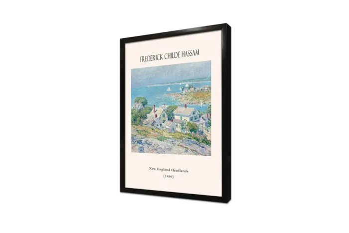 Frederick Childe Hassam Manzara Eserleri Üçlü Kanvas Tablo | Cam Tablo | Mdf Tablo Seti | B33368 - Görsel 12