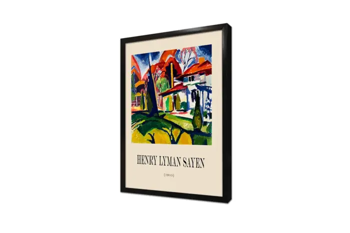 Henry Lyman Sayen Modern Manzara Eserleri Üçlü Kanvas Tablo | Cam Tablo | Mdf Tablo Seti | B33371 - Görsel 14