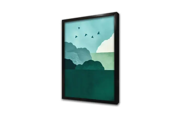 Modern Manzara İkili Kanvas Tablo | Cam Tablo | Mdf Tablo Seti | B33402 - Görsel 9