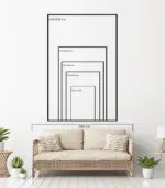 Yağlı Boya Dokulu Tablo Kırmızı Gelincikler ve Köy Evi Manzarası Siyah Çerçeveli - Görsel 5